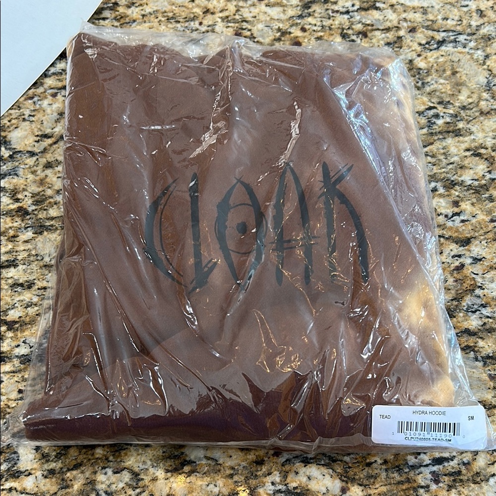 Cloak Brand Hydra Hoodie Tea Dye Sm Brown